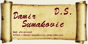 Damir Šumaković vizit kartica